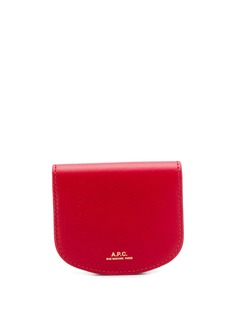 A.P.C. клатч с логотипом и откидным клапаном