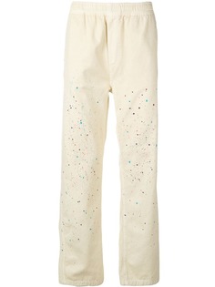 Vyner Articles саржевые брюки с принтом краски
