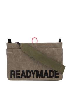 Readymade logo embroidered shoulder bag