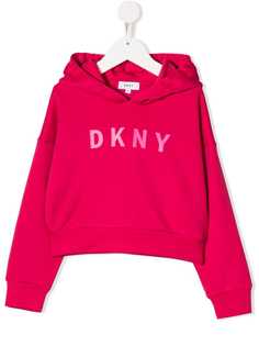 Dkny Kids толстовка с капюшоном и принтом логотипа