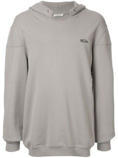 We11done толстовка с капюшоном и рваными деталями