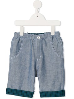 Familiar шорты с клетчатыми вставками