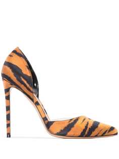 Alexandre Vauthier туфли дОрсе Angelina 110 с тигровым принтом