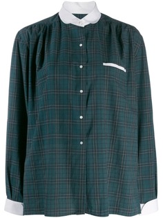 Burberry Pre-Owned 1980s club collar checked shirt