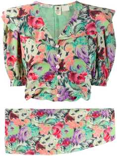 Emanuel Ungaro Pre-Owned 1980s floral top & skirt set