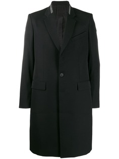 Givenchy branded lapel single breasted coat