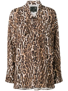 R13 рубашка с леопардовым принтом