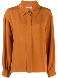 Yves Saint Laurent Pre-Owned рубашка 1980-х годов со сборками на рукавах