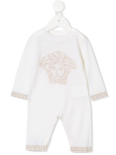 Young Versace ромпер жаккардовой вязки с логотипом