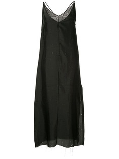 Yang Li платье-комбинация с глубоким вырезом
