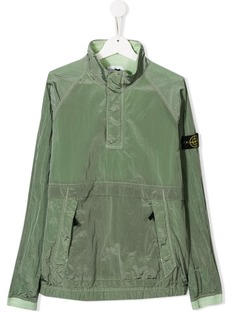 Stone Island Junior дождевик с нашивками