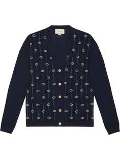 Gucci кардиган с узором GG