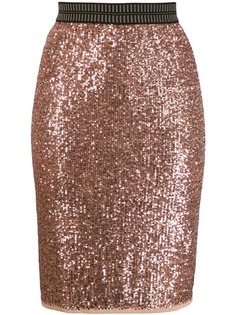 Luisa Cerano юбка с вышивкой пайетками