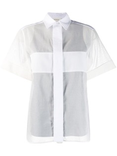 Sportmax многослойная рубашка с короткими рукавами