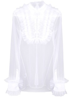 Viktor & Rolf полупрозрачная блузка с оборками