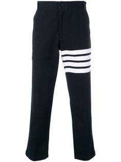 Thom Browne брюки чинос из ткани пике с полосками 4-Bar