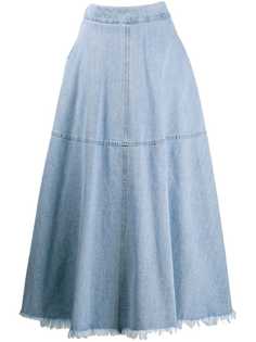Federica Tosi длинная юбка с бахромой