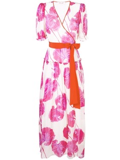 Dvf Diane Von Furstenberg платье макси с запахом и цветочным узором