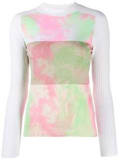 Courrèges свитер с эффектом разбрызганной краски