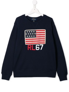 Ralph Lauren Kids толстовка с контрастным логотипом
