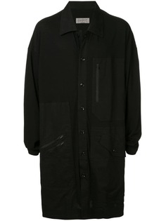 Yohji Yamamoto куртка-рубашка с карманами на молнии