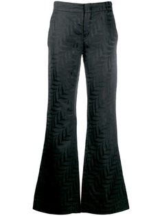 Gucci Pre-Owned брюки прямого кроя 1990-го года с принтом
