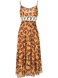 Tata Naka платье с леопардовым принтом