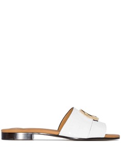 Chloé сандалии с эффектом крокодиловой кожи