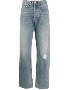 Rag & Bone джинсы прямого кроя с эффектом потертости
