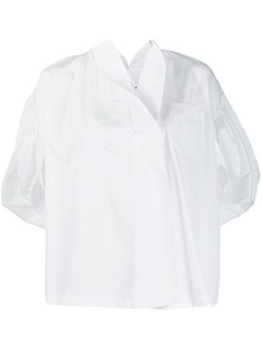 Junya Watanabe блузка оверсайз с V-образным вырезом