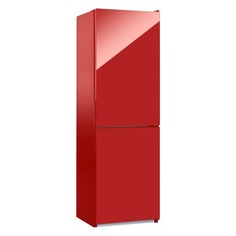 Холодильник NORDFROST NRG 119 842, двухкамерный, красное стекло [00000256617]