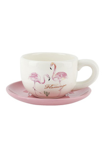 Чайная пара "Фламинго" v=235мл DOLOMITE