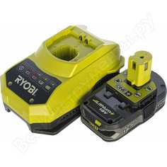 Аккумулятор ryobi one+ rbc18l15 (18 в, 1.5 а*ч, li-ion)  + зарядное устройство 5133001910