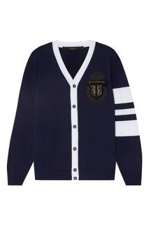 Синий кардиган с аппликацией Billionaire Boys Club