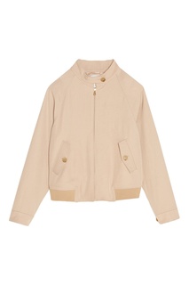 Бежевая куртка с карманами Sandro