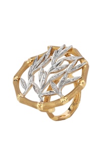 Кольцо из желтого и белого золота с бриллиантами Кремлевские Мастера