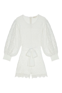 Короткий ажурный комбинезон Maje