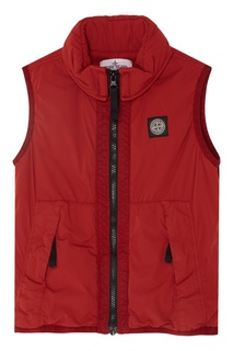 Красный жилет Stone Island Kids
