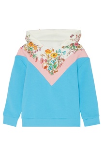 Комбинированное худи Gucci Kids