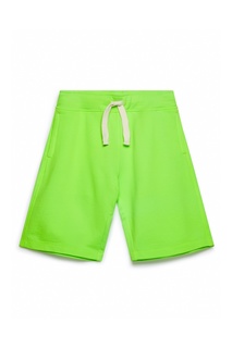 Зеленые спортивные шорты с поясом-веревкой Paul&Shark