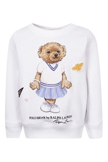 Белый джемпер с рисунком Ralph Lauren