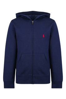 Синее худи с логотипом Ralph Lauren Kids