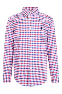 Рубашка в красно-синюю клетку Ralph Lauren Kids