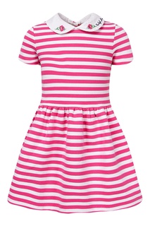 Платье в розово-белую полоску Polo Ralph Lauren Kids