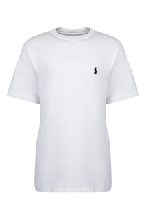 Белая футболка с логотипом Polo Ralph Lauren Kids