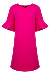 Розовое платье с воланами Polo Ralph Lauren Kids