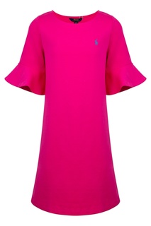 Розовое платье с воланами Polo Ralph Lauren Kids