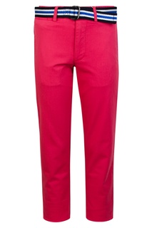 Красные брюки с контрастным поясом Polo Ralph Lauren Kids