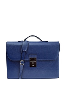 Кожаный портфель со съемным ремнем Canali