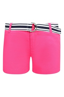 Розовые шорты с ремнем в полоску Polo Ralph Lauren Kids